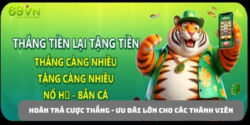 Hoàn trả cược thắng - Khuyến mãi hấp dẫn trên nền tảng 69VN